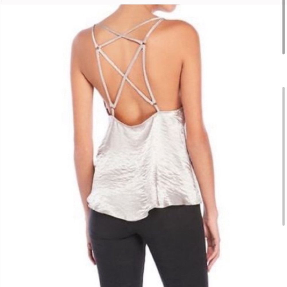 Free People Silver Haze tank top